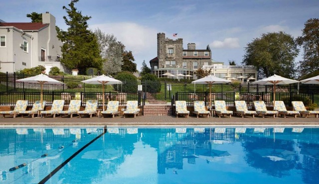26‑Acre Hudson Estate | Gym. Pools + Chef Dining