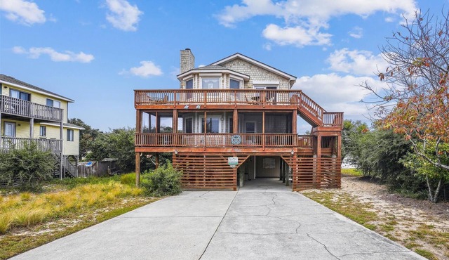 2840 - Turtle-ly Relaxed, Pet Free Oceanside Home in Carolina Dunes with Private Pool & Hot Tub