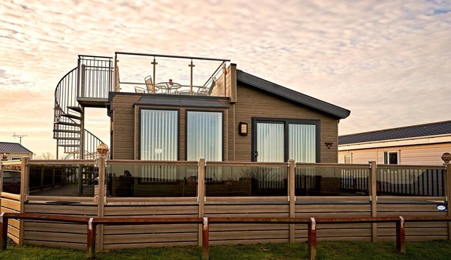 2BD Seafront Lodge Amazing views in Kent