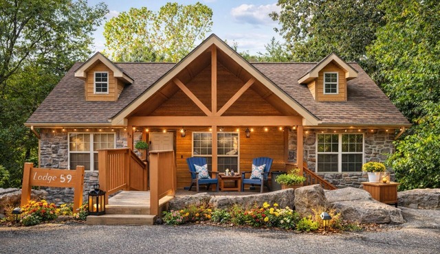 2BR Creekside Cabin | Near SDC | Resort Amenities