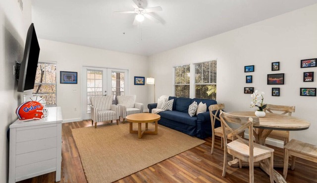 2BR Haile Village Condo | Near UF, Pool + Gym
