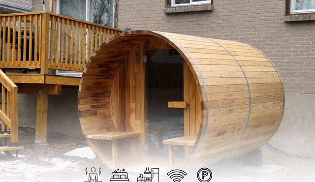 2BR Retreat | Sauna, Fire Pit | BBQ + Quiet Stay