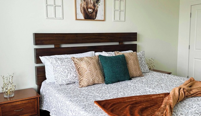 2br-SLC DT Relaxing Apt King bed