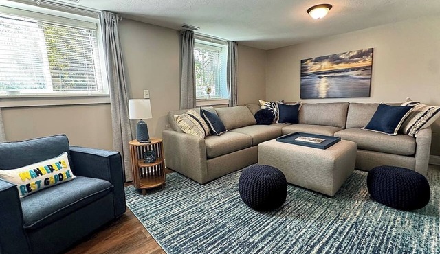2BR Winona Lake Garden Suite | Walk to Village | Dog Friendly | Near Grace