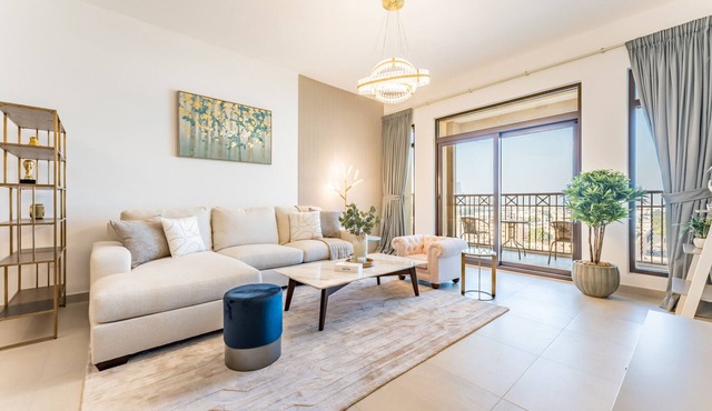 2BR with Balcony Overlooking Burj Al Arab, Exclusive Amenities & Steps from Iconic Landmark