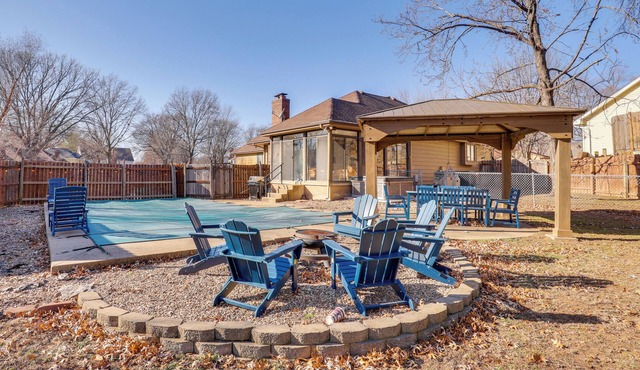 3,000-Sq-Ft Group Getaway w/Pool Near Kansas City