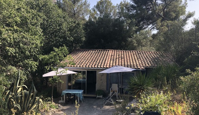 3.5km from the center of Cassis: mini Villa with terrace between Vines And Hills