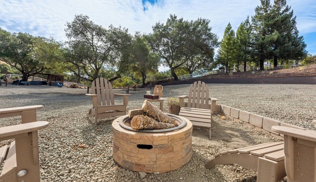 3 Acre Wine Country Getaway-with Wifi, pool, hot tub, gym near Napa, lower level