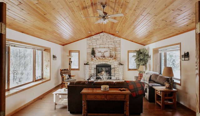 3 bedroom/2 bath house in St. Germain. Heated garage-backs to snowmobile trail!