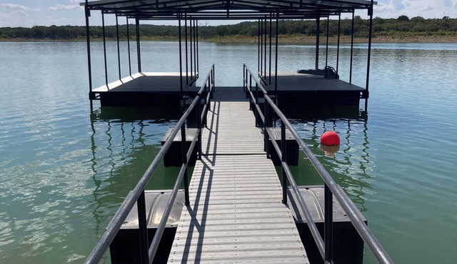 3 bedroom 2 bath lake home with covered dock