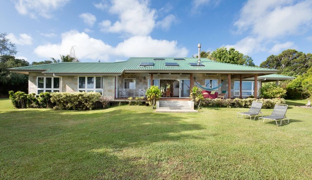 3 bedroom Custom Home on lush 10 acre private estate with sweeping ocean views