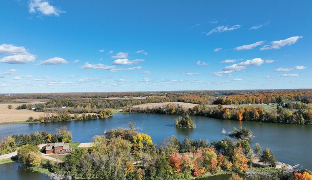 3-bedroom home on a private peninsula on Schmidt Lake in Buffalo.