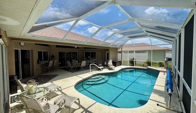 3-bedroom house in charming Rotonda West with a heated salt water pool