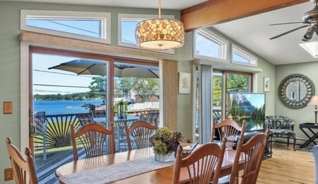 3-bedroom house on Webster Lake with amazing views, beach and boat launch access