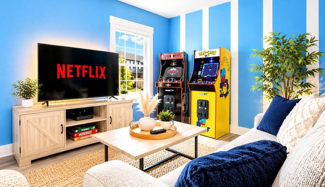 3-bedroom townhome with Arcade Games in Manchester