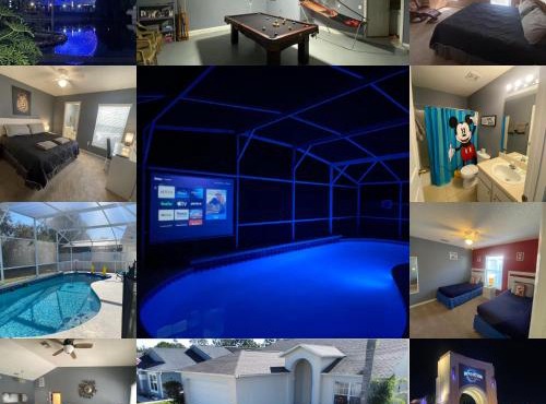 3 Bedroom Villa with Poolside Cinema and Games Room Close to theme Parks sleeps 6