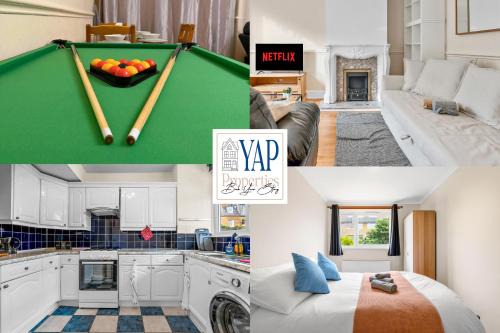 3 Bedrooms and SofaBed with Pool Table, Parking, Garden, WiFi, SmartTV - Pets Allowed