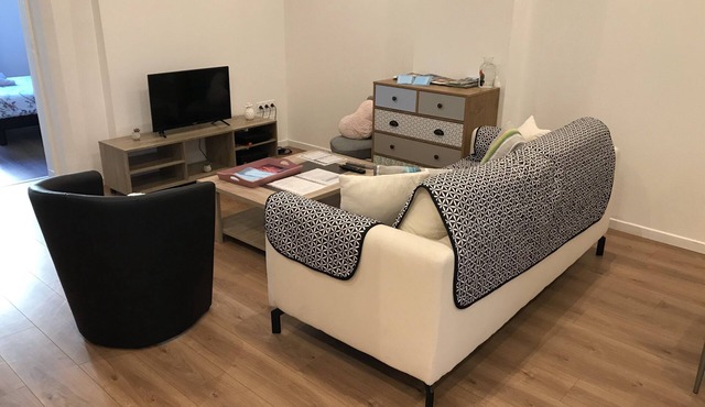 3 bedrooms in double bed in a completely renovated apartment