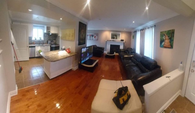3 Bedrooms upstairs (Whole house without basement)