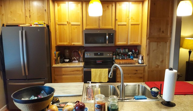 3 BR house with deck and large back yard located on bike trail & public bus stop