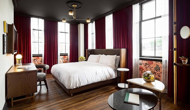 3 Bright Corner King Room with Boutique Comfort & Rooftop Views