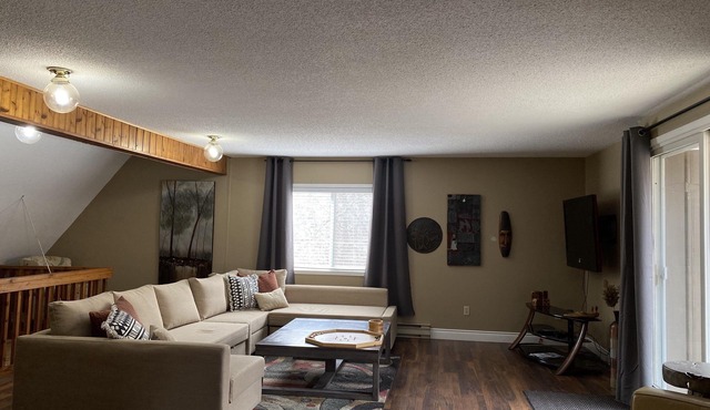 3 levels w/9 comfy beds. Steps from Pinery Park, ideal for large groups
