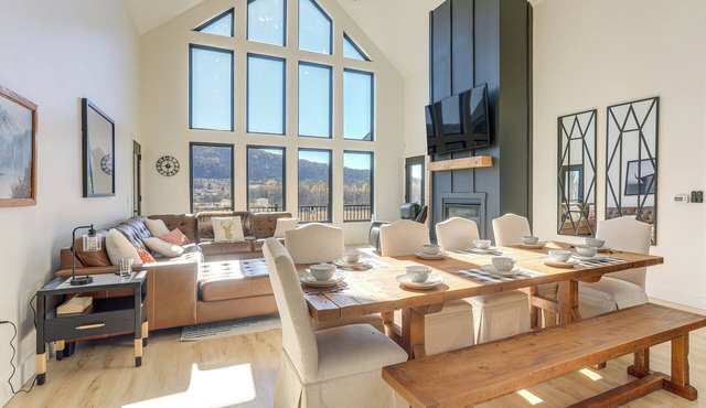 3 Mi to Holiday Valley: Mtn-View Home w/Hot Tub