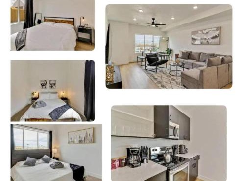 3 Min to DT - 2 Car Garage - Lux Townhome - King Bed