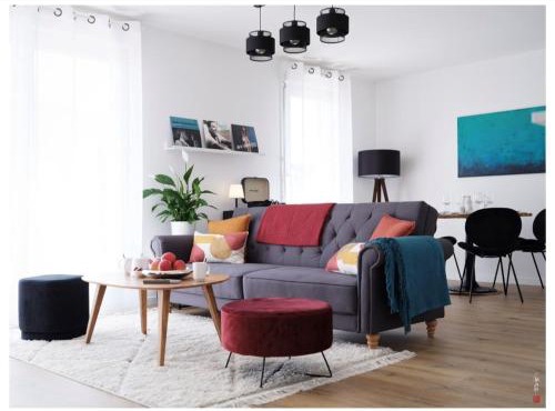 3 pièces lumineux avec terrasse et parking