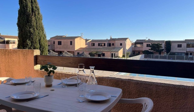 3-room apartment sleeps 6 PORT LEUCATE NATURISME