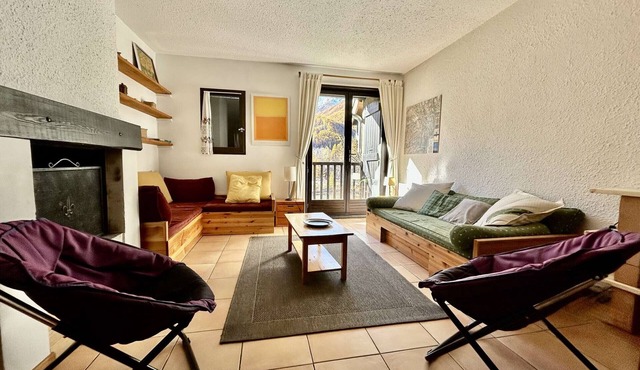 3-room apartment for 7 with parking in Monêtier-les-Bains