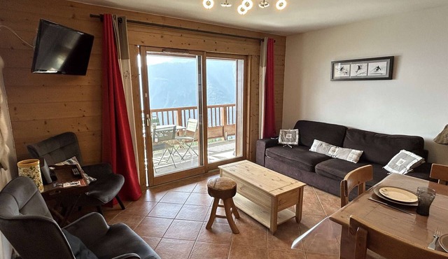 3-room apartment in Villard-sur-Doron, 8 people, covered parking