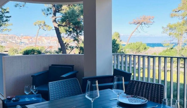 3-room apartment, 2 beds, beach, parking, AC, WiFi