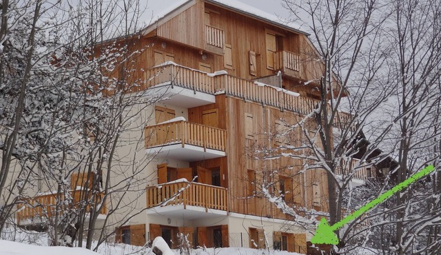 3 room apartment, 56 m2, 6/7 people - quiet, in a small residence