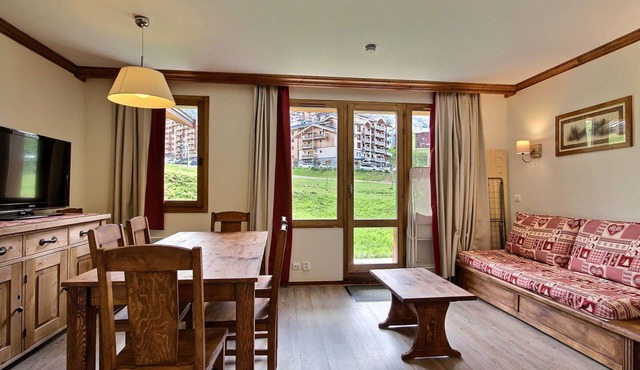 3-room apartment, 2 bathrooms, direct access to slopes