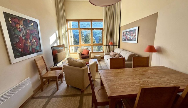 3-Room Apartment with Pool, Spa, Fitness, Near Ski Slopes in Flaine