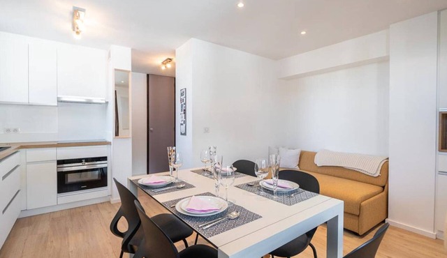 3-room duplex with balcony and ski locker in Valmorel