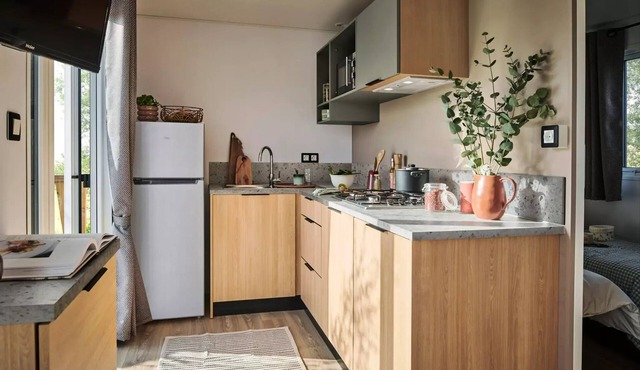 3-room lodge - Baby cot not possible for 5 people