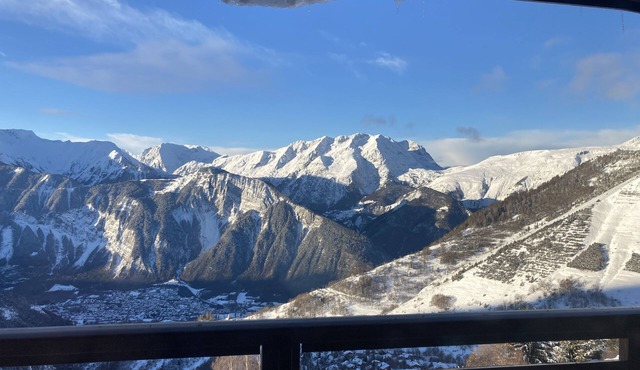 3 rooms flat -6 sleeps in Alpe d'Huez 1850m - Very beautiful released sight