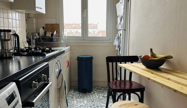 3 rooms, RER-A Nanterre Ville, old town center