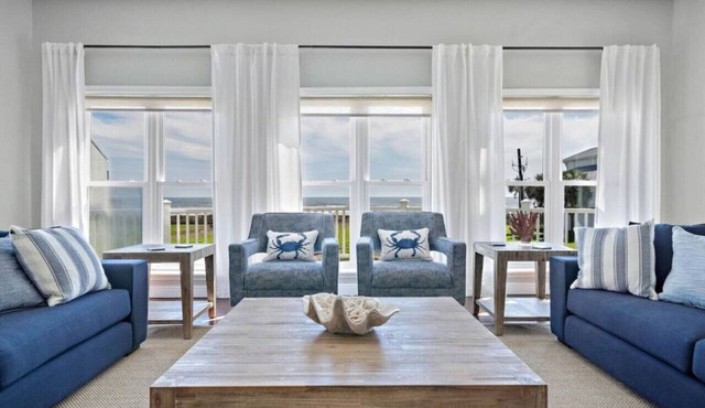 3-story beach house with incredible ocean views, steps to the beach