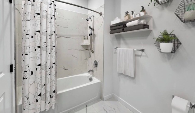 3 walk to train with direct NYC access - Modern 1 Bedroom Apartment with Gym!