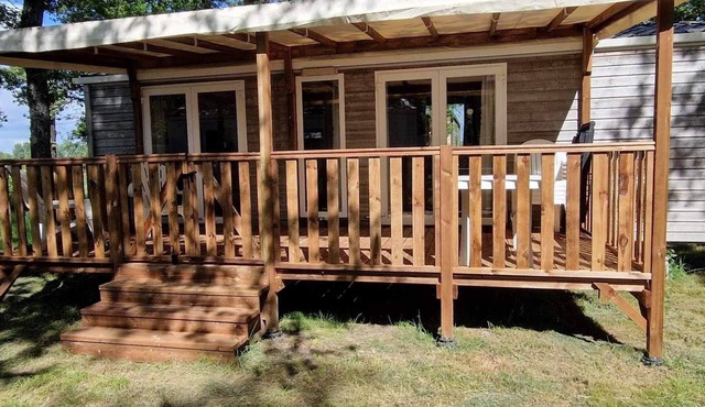 30 minutes from puy du fou, air-conditioned mobile home in quiet family campsite