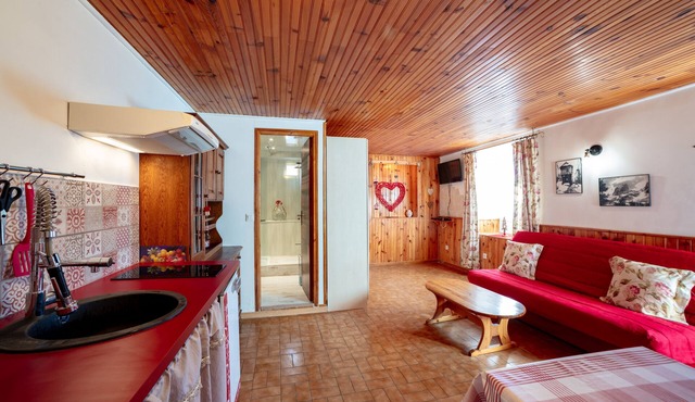 300m from the heart of the village, studio, 25m², new, quiet, great view