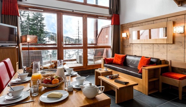 300m from resort center, swimming pool, sauna, hammam, terrace, balcony, tv, ski locker, 31m²
