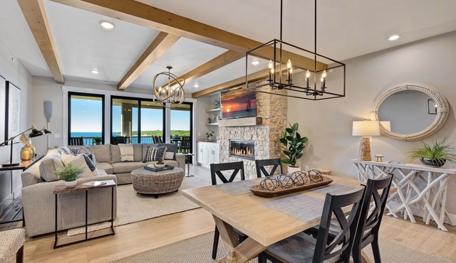 302 with a View! Luxury 2 bed 2 bath condo with amazing views of Sister Bay