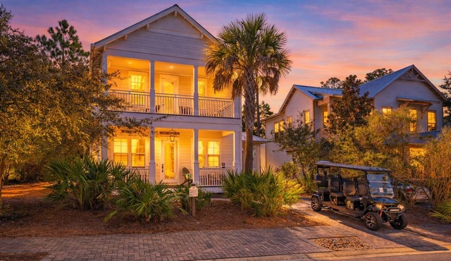 30A ☀️ 6 Seat Golf Cart | *Heated & Chilled Pool | Gated | Beach Equip ☀️Near Restaurants
