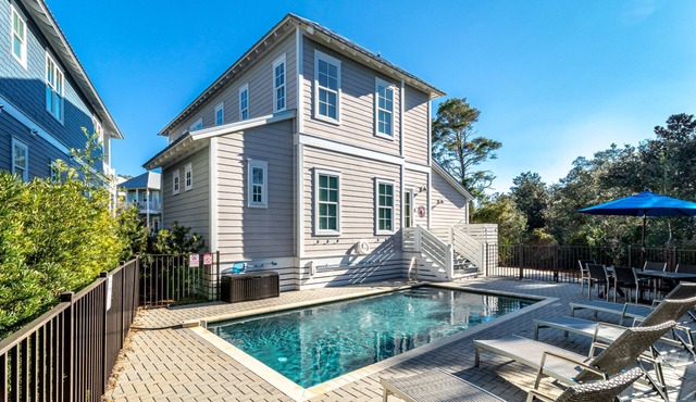 30A! Private, Heated Pool, just steps to the Beach!