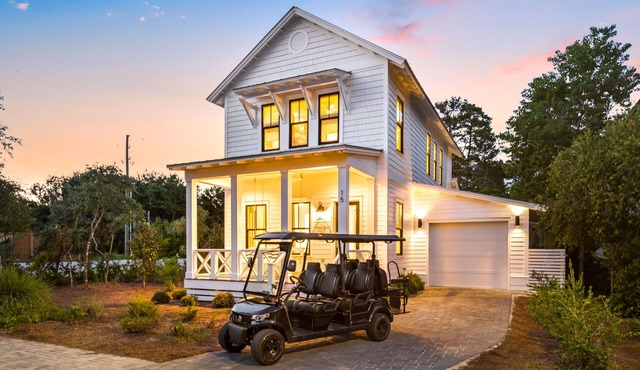 30A ☀️ Private Heated Pool, Golf Cart, Beach Chairs, Custom Bunk, Playground