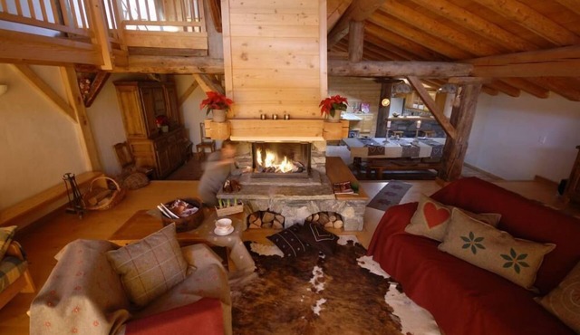 320 m² luxury South-exposed chalet sleeps 22/12/9: sauna, garden, views, parking